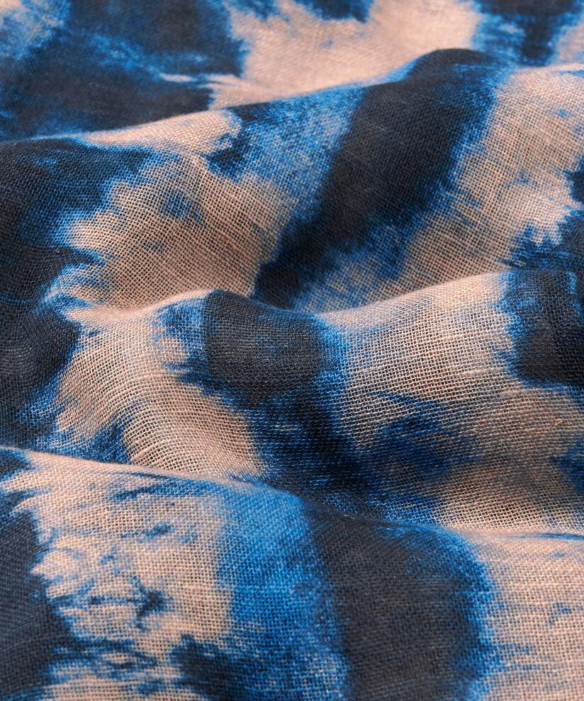 Azuka Scarf, Navy Peony