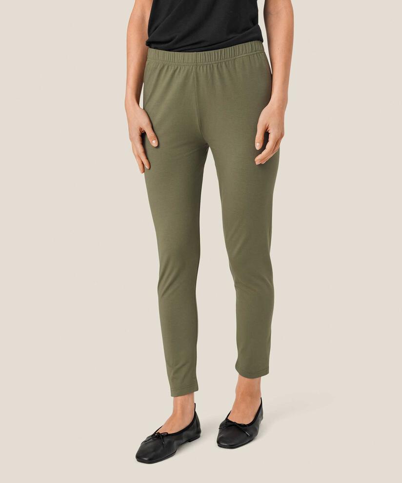Pia JERSEY Leggings, D. Lichen Green