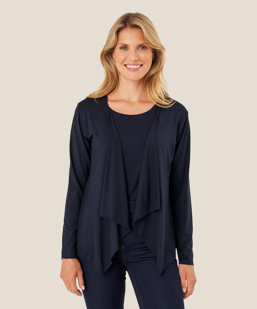 Itally JERSEY Cardigan, Navy